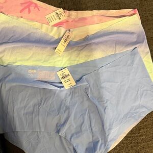 Set of 3 Victoria's Secret PINK Ombre and Blue Panties